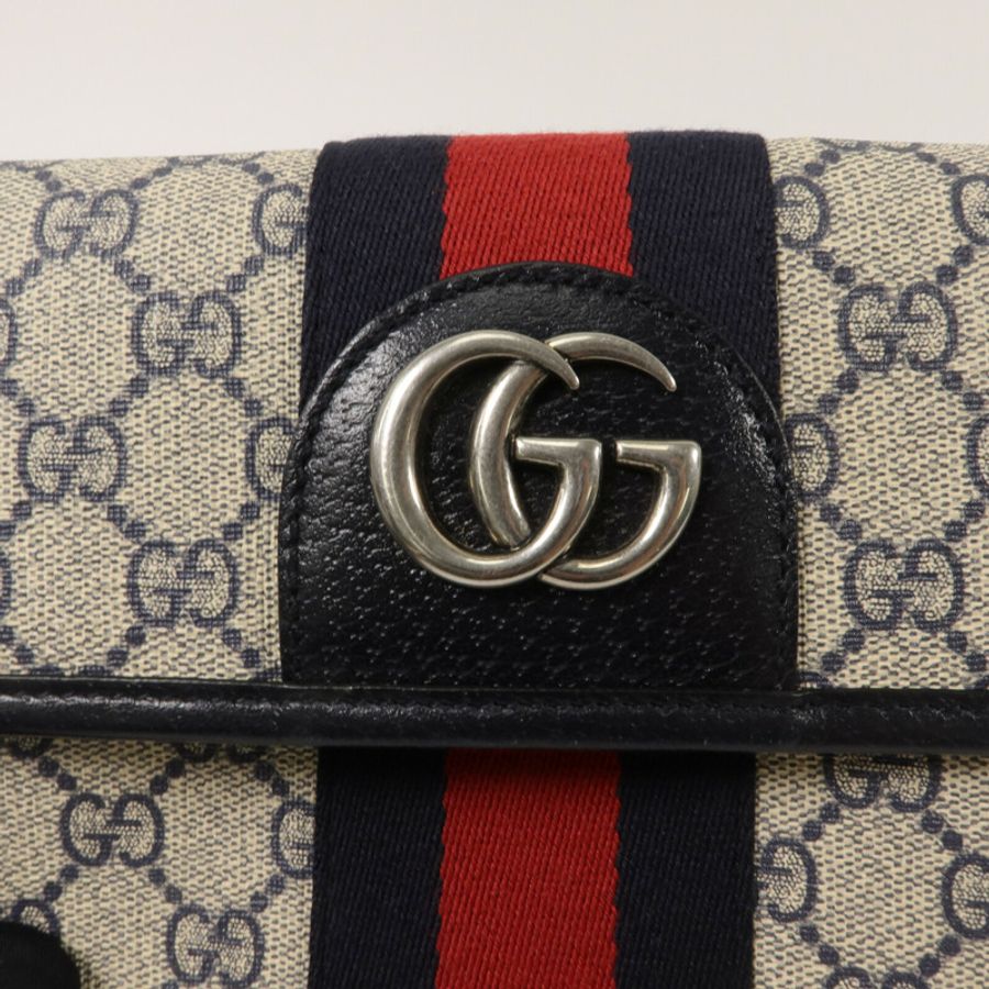 GUCCI 塗層帆布GG Supreme Ophidia Belt腰包-8