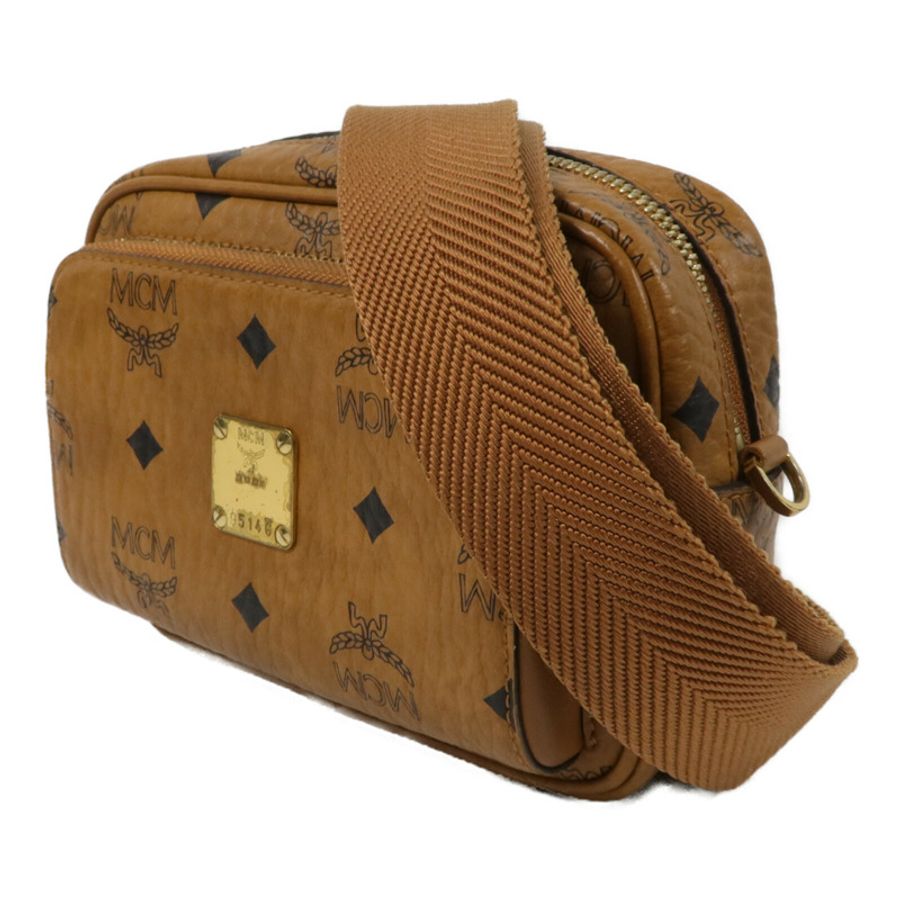 MCM 塗層皮革Visetos Aren Crossbody X-Mini肩背袋-1