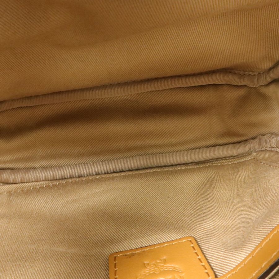 MCM 塗層皮革Visetos Aren Crossbody X-Mini肩背袋-4
