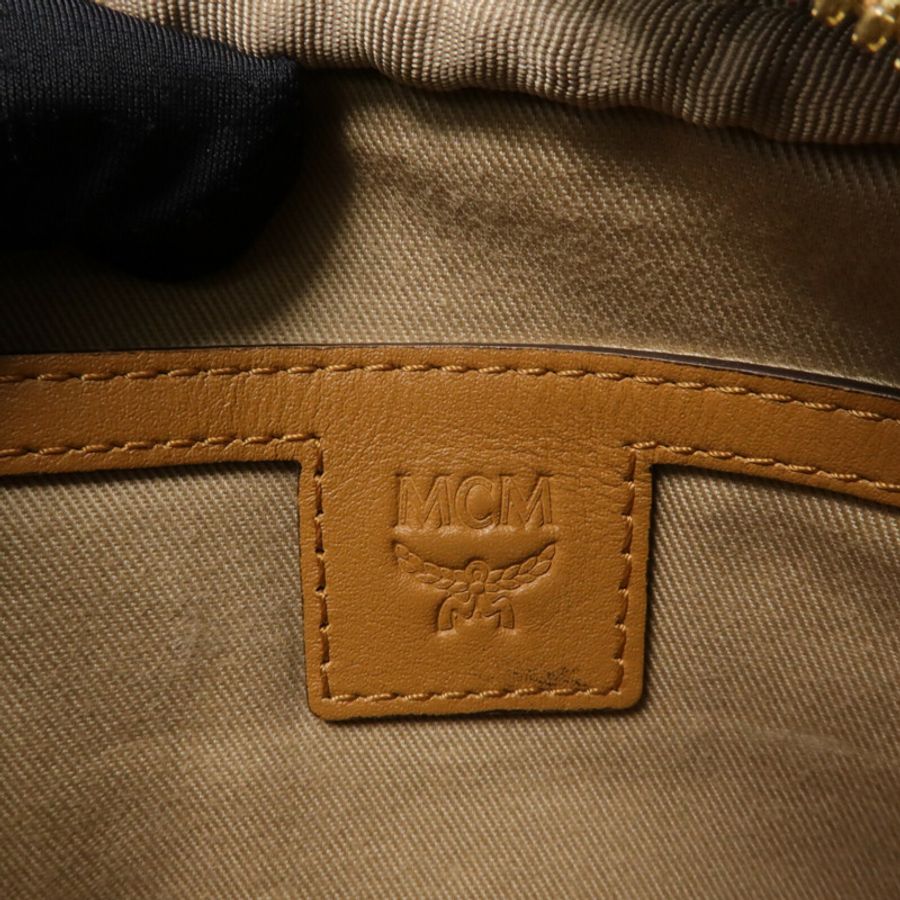 MCM 塗層皮革Visetos Aren Crossbody X-Mini肩背袋-5