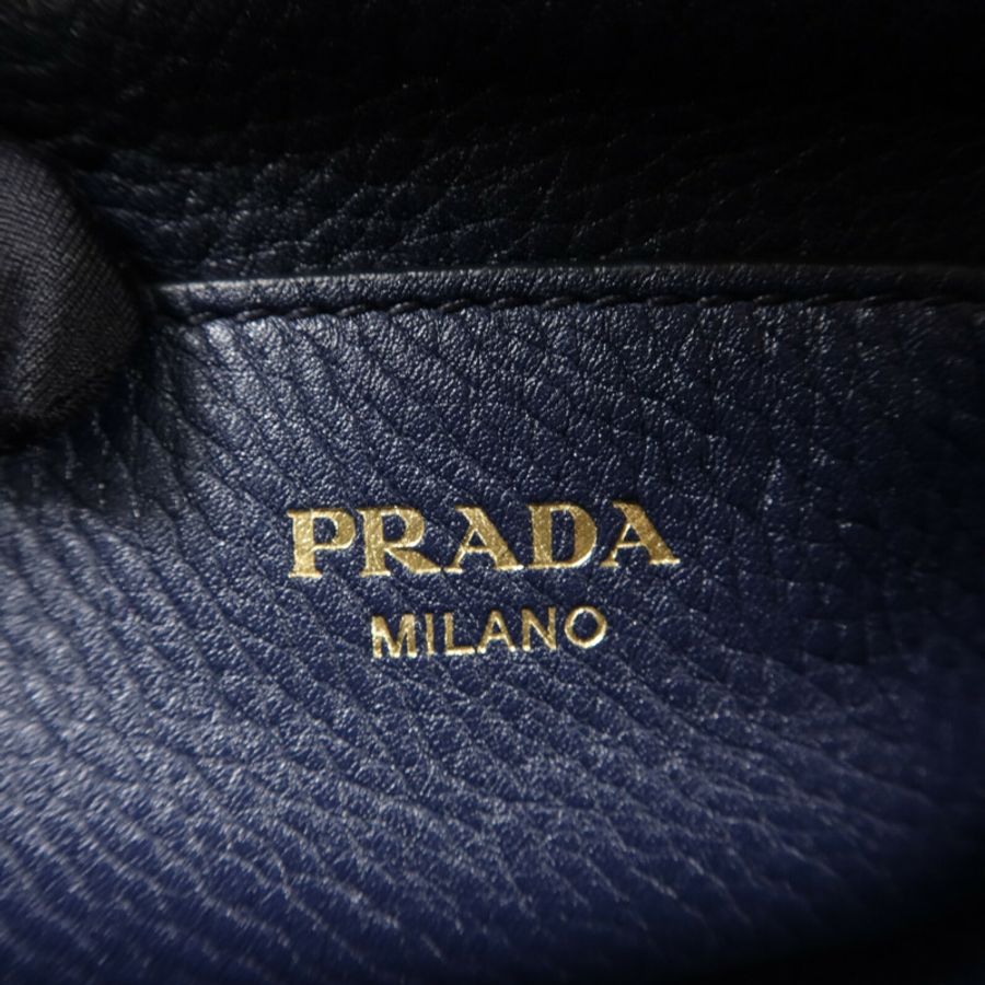 PRADA 牛皮皮革Crossbody Flap Bag肩背袋-5