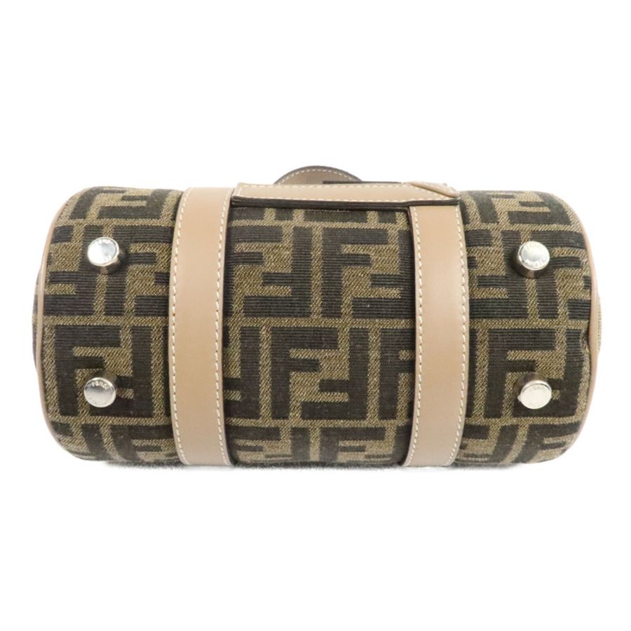 FENDI 帆布Zucca Small Boston手挽肩背兩用袋-3