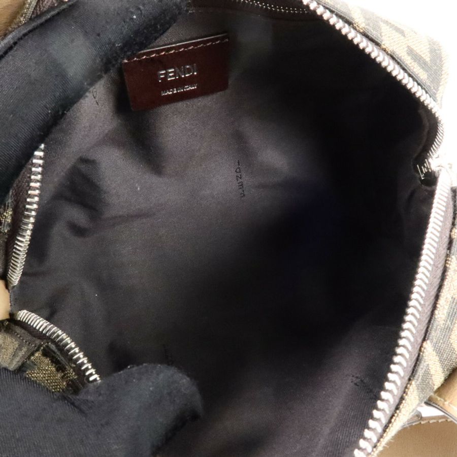 FENDI 帆布Zucca Small Boston手挽肩背兩用袋-5