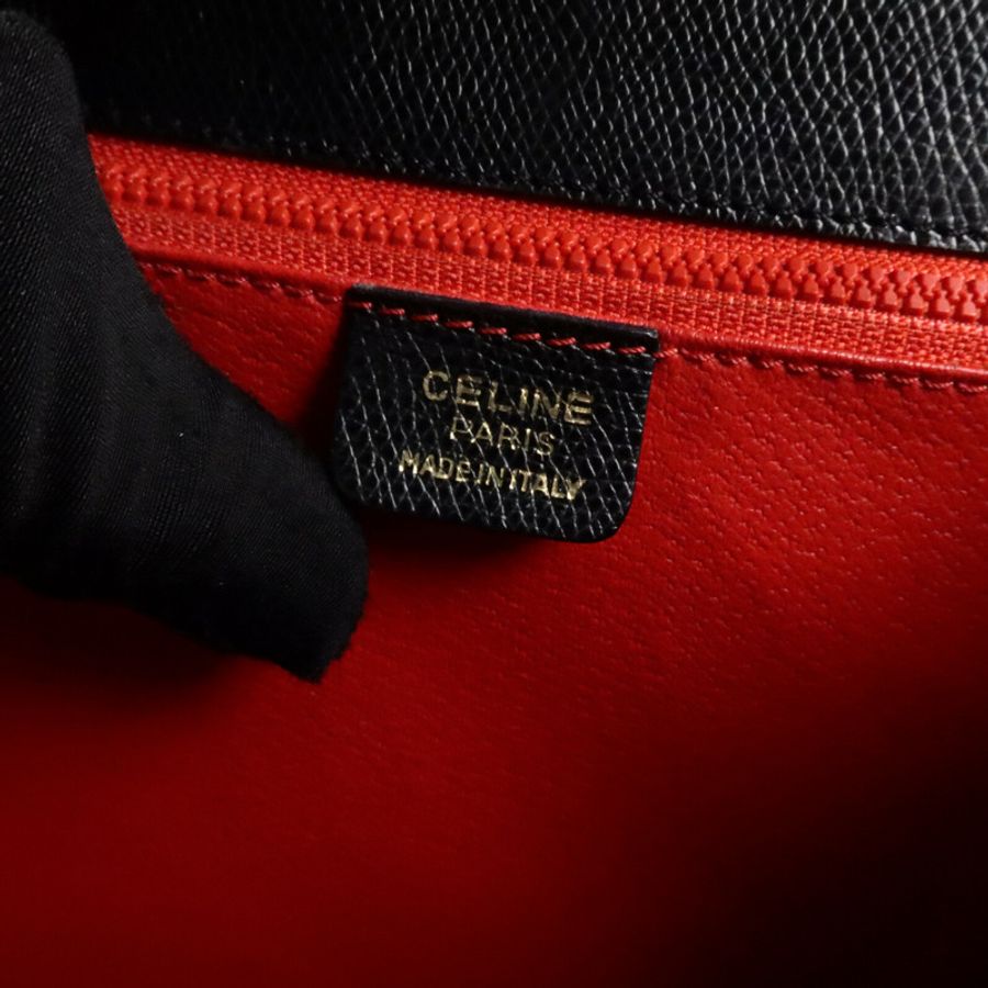 CELINE 牛皮皮革Vintage Shoulder Bag肩背袋-5