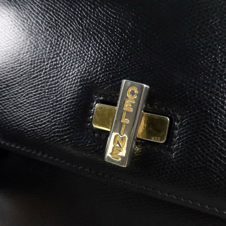 CELINE 牛皮皮革Vintage Shoulder Bag肩背袋-6