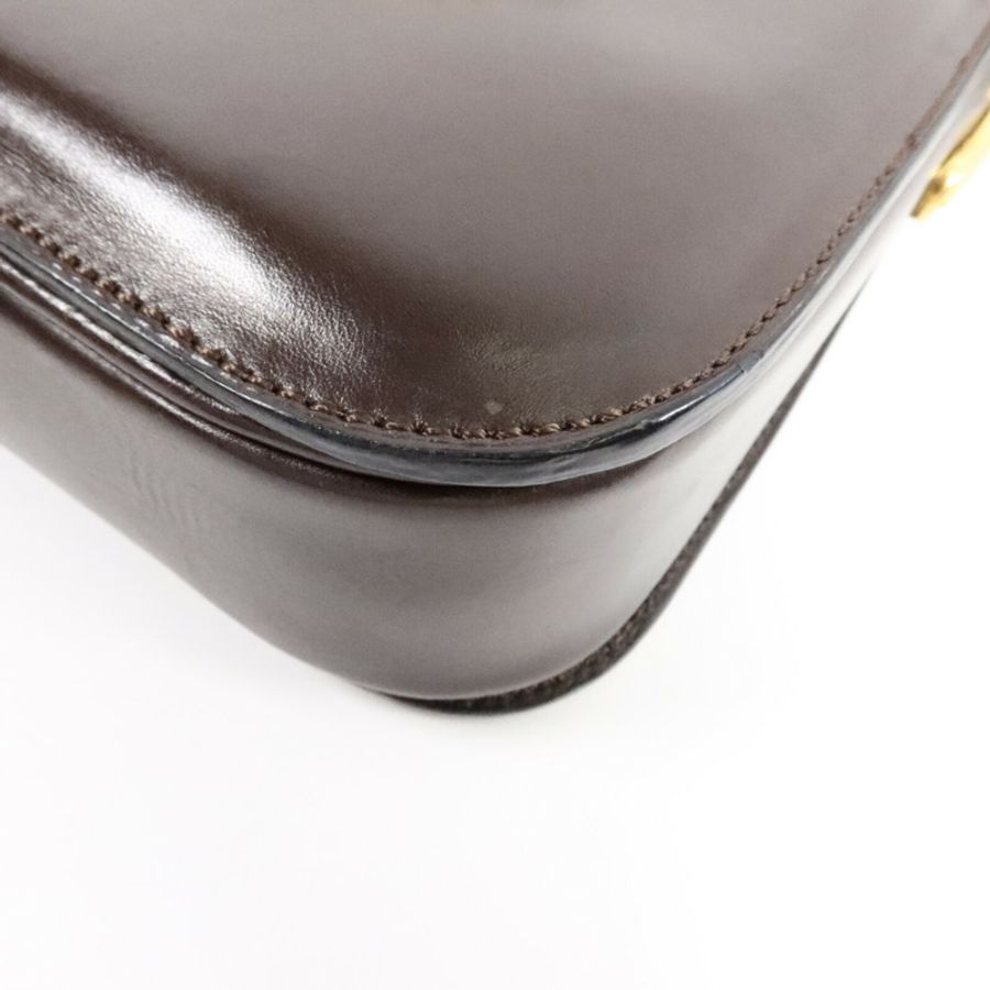 CELINE 牛皮皮革Vintage Shoulder Bag肩背袋-11