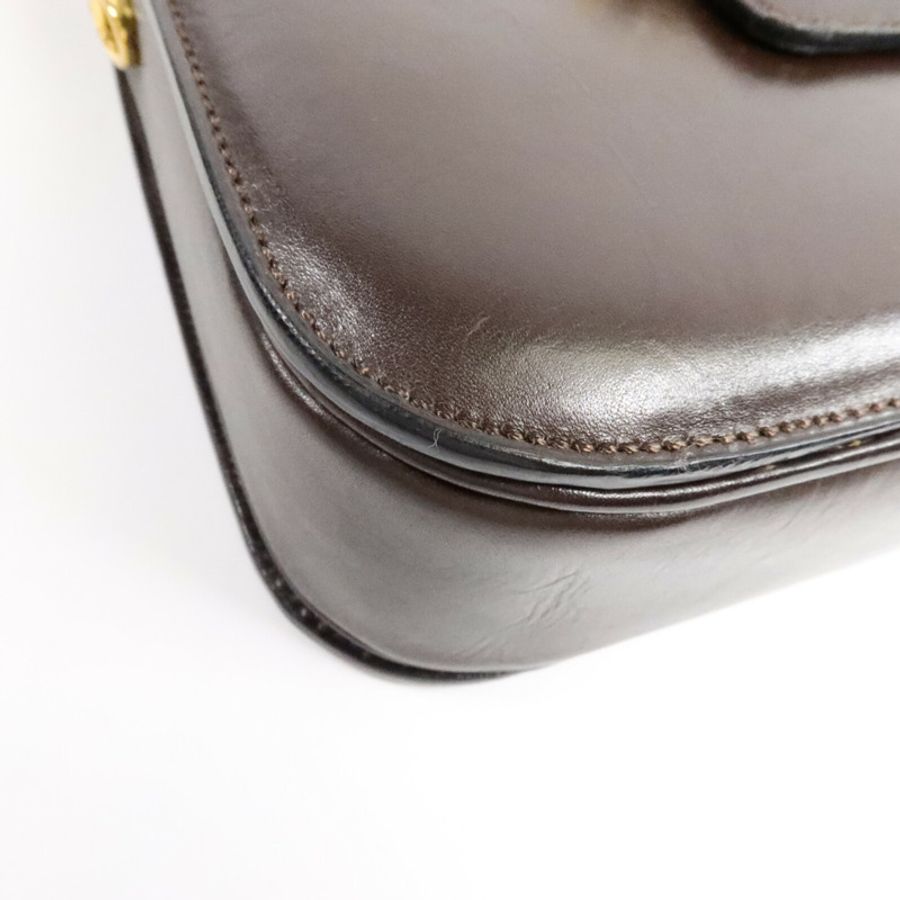 CELINE 牛皮皮革Vintage Shoulder Bag肩背袋-12