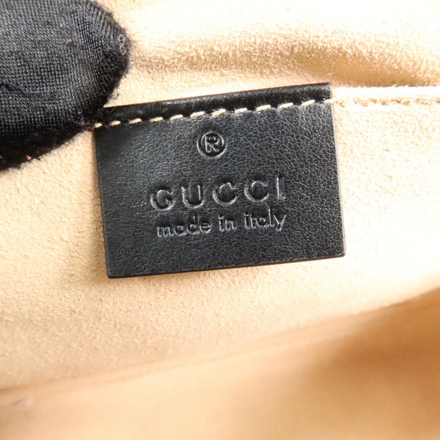 GUCCI 牛皮皮革GG Marmont肩背袋-5