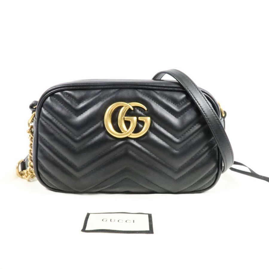 GUCCI 牛皮皮革GG Marmont肩背袋-7