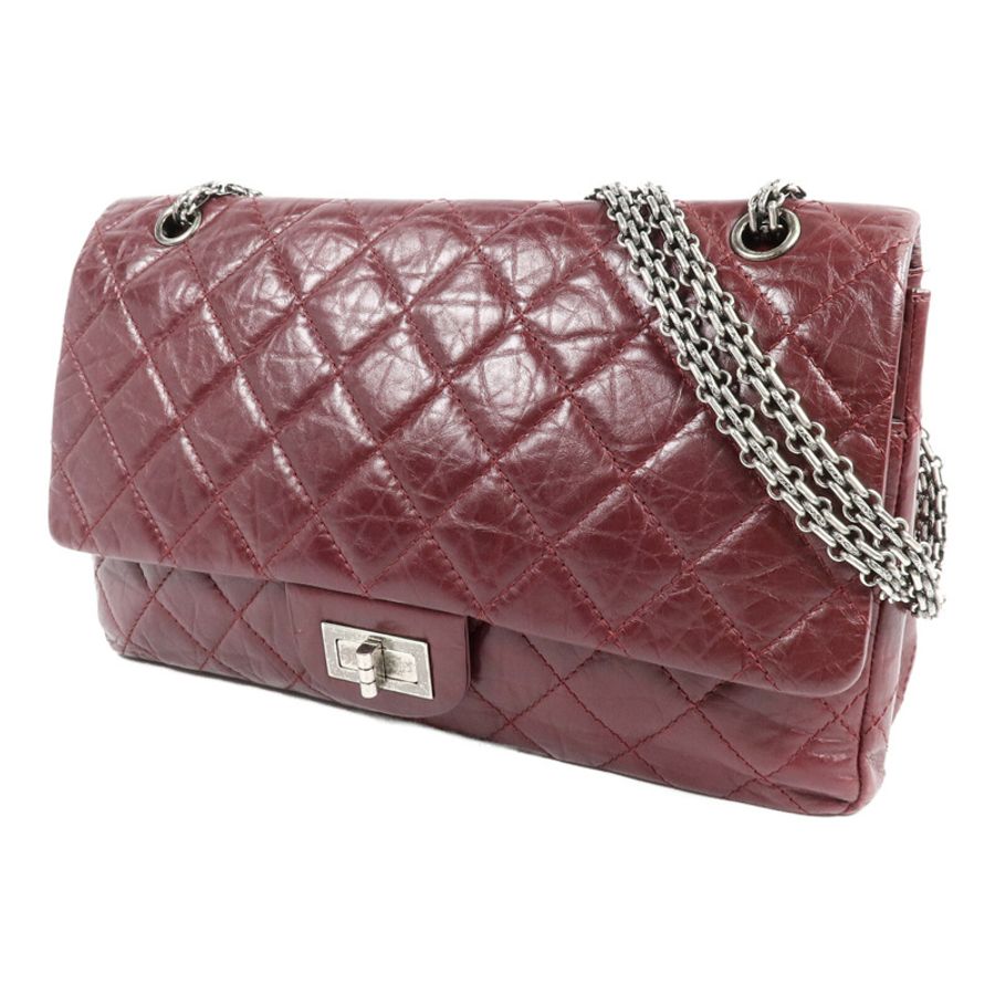 CHANEL 牛皮皮革Chanel 2.55 Large鏈帶肩背袋-2
