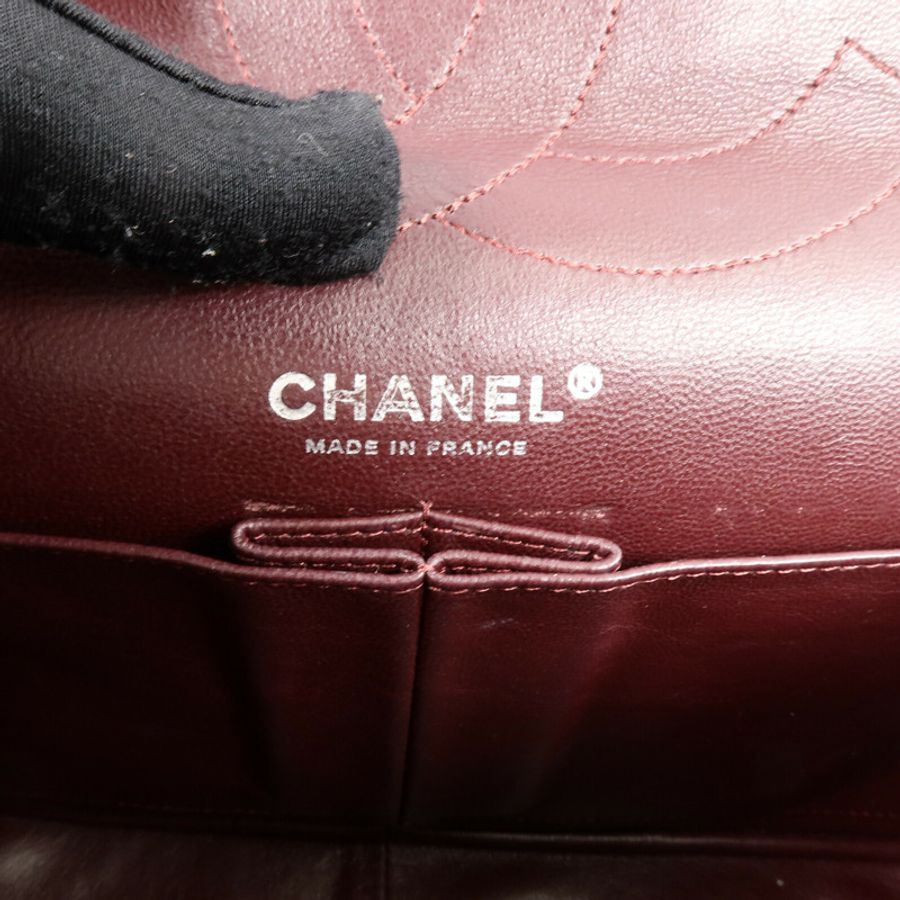 CHANEL 牛皮皮革Chanel 2.55 Large鏈帶肩背袋-5