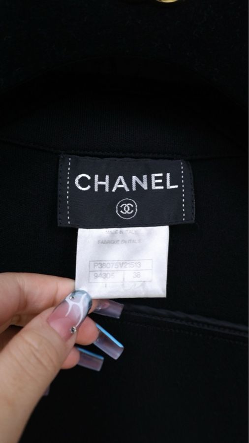 Chanel 10年黑色拉链机车夹克外套-10