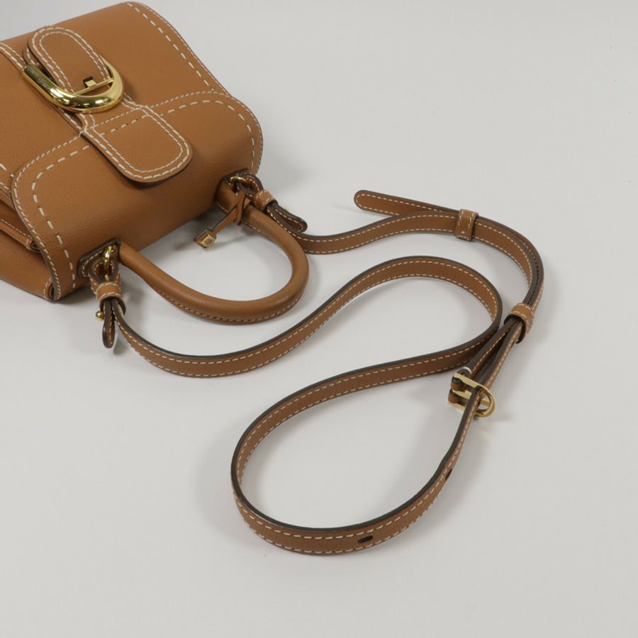 Delvaux 牛皮皮革Brillant Mini手挽肩背兩用袋-8