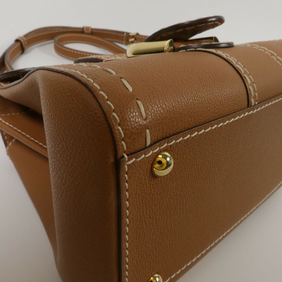Delvaux 牛皮皮革Brillant Mini手挽肩背兩用袋-10