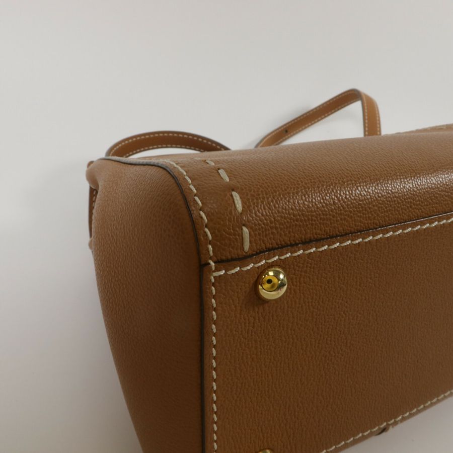 Delvaux 牛皮皮革Brillant Mini手挽肩背兩用袋-12