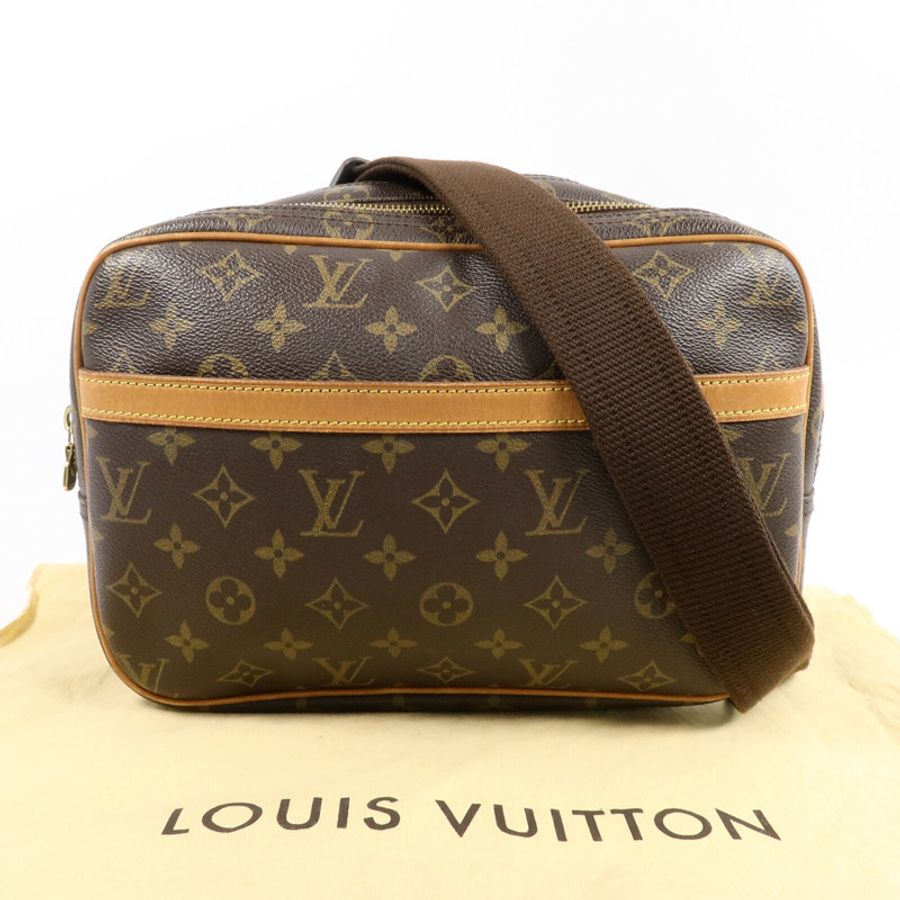 LOUIS VUITTON Monogram Reporter PM肩背袋-10