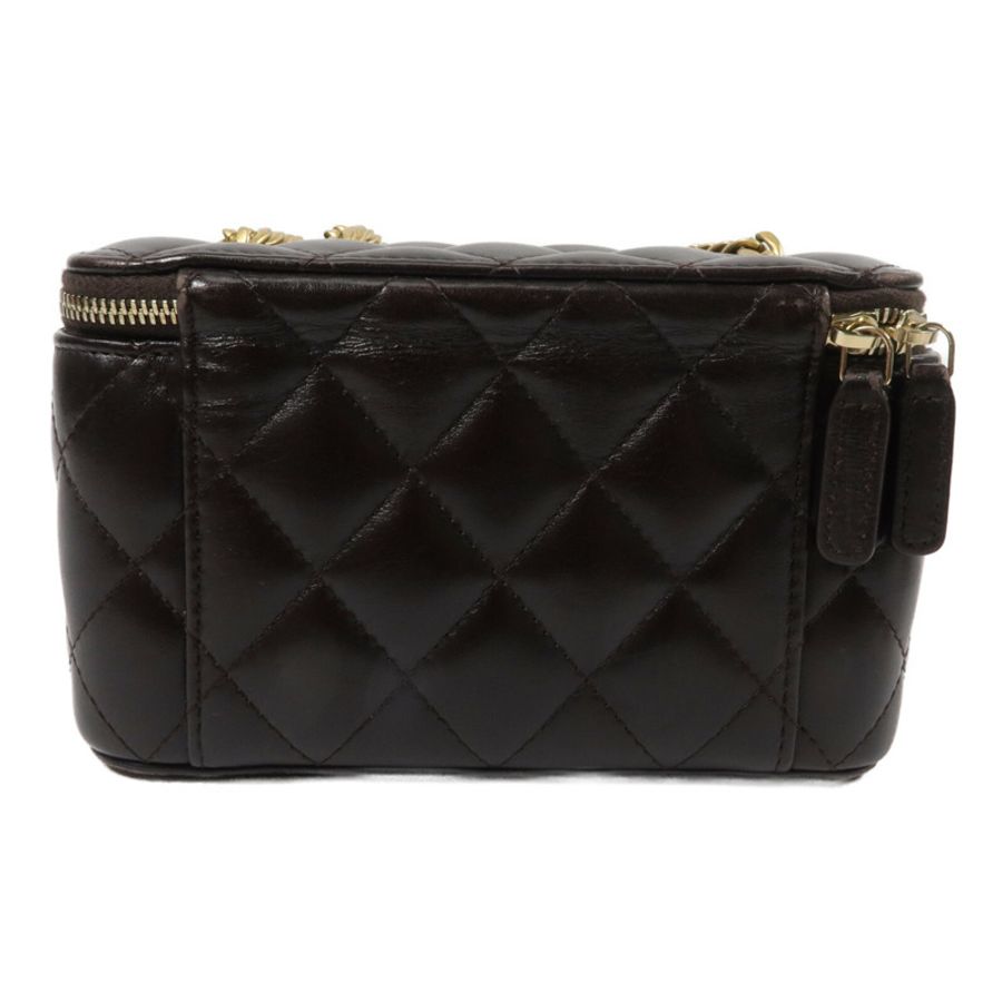 CHANEL 羊皮皮革Vanity Case鏈帶肩背袋-2