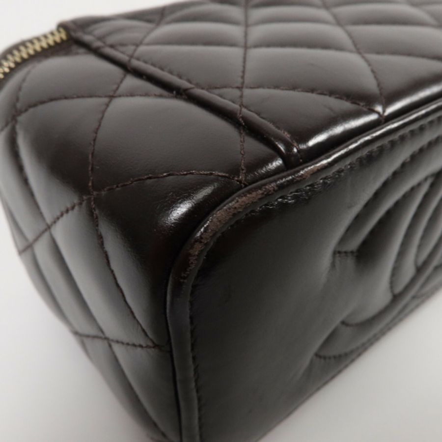 CHANEL 羊皮皮革Vanity Case鏈帶肩背袋-13