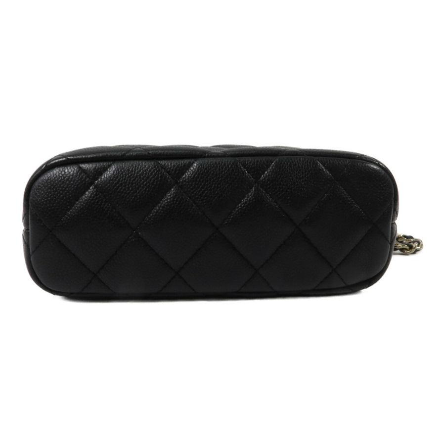 CHANEL 牛皮皮革Mini Hobo鏈帶手挽肩背兩用袋-3