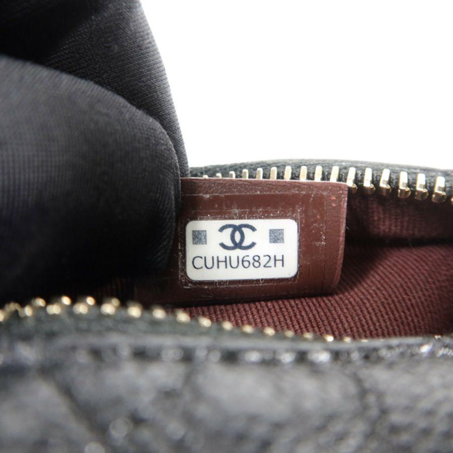 CHANEL 牛皮皮革Mini Hobo鏈帶手挽肩背兩用袋-6