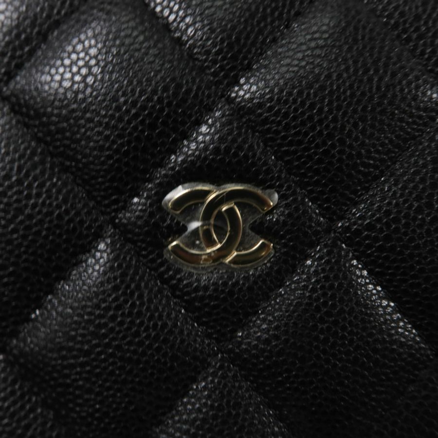 CHANEL 牛皮皮革Mini Hobo鏈帶手挽肩背兩用袋-7