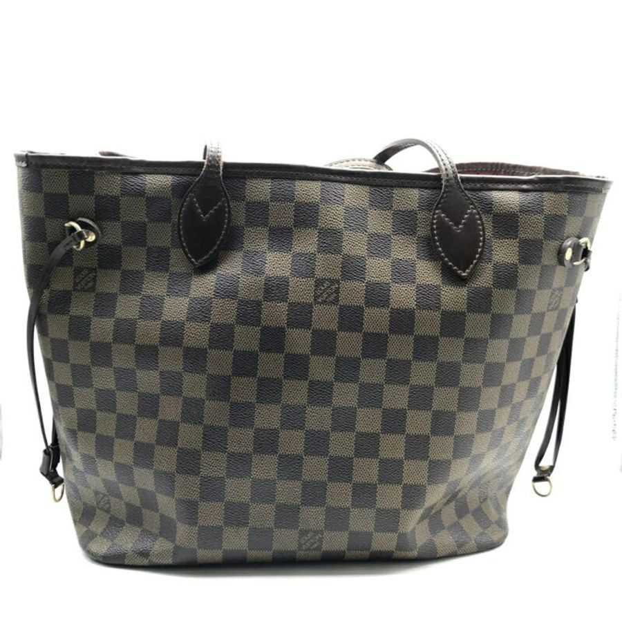 路易威登 Damier Neverfull MM 手提包 N51105 棕色-0