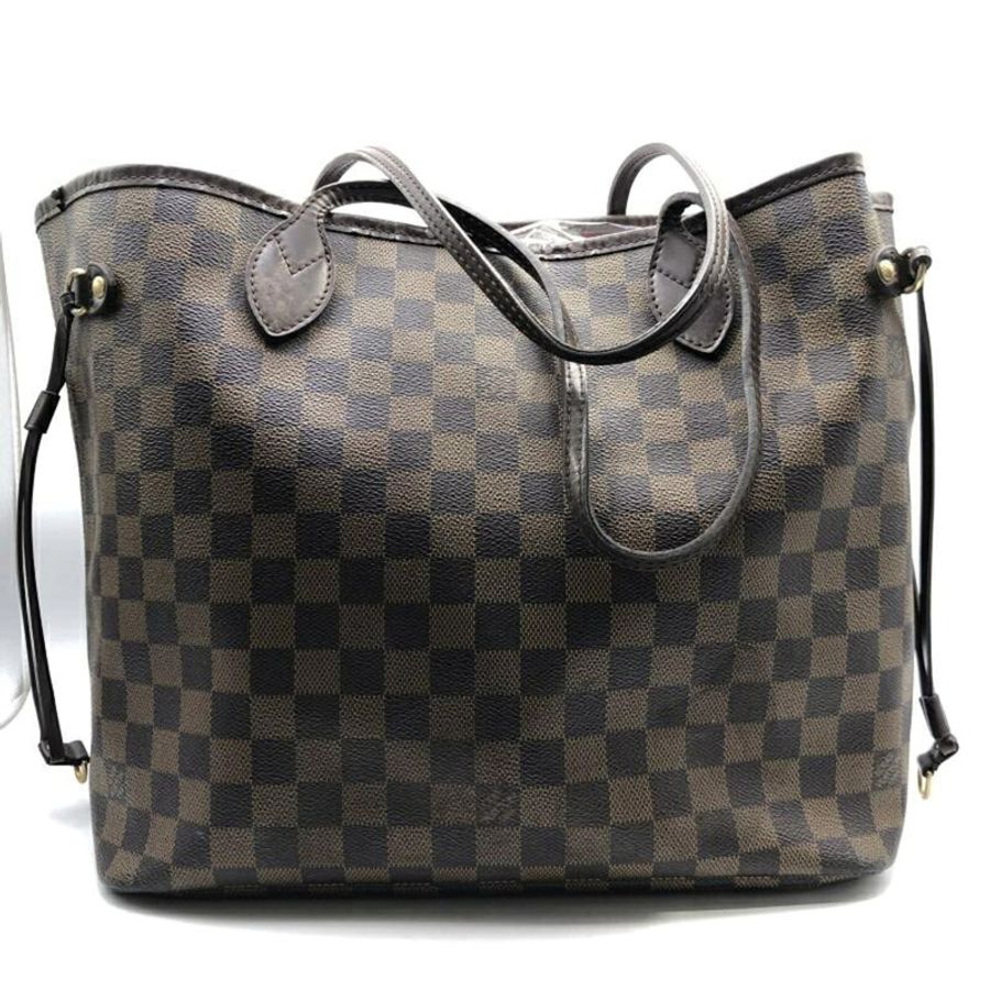 路易威登 Damier Neverfull MM 手提包 N51105 棕色-1