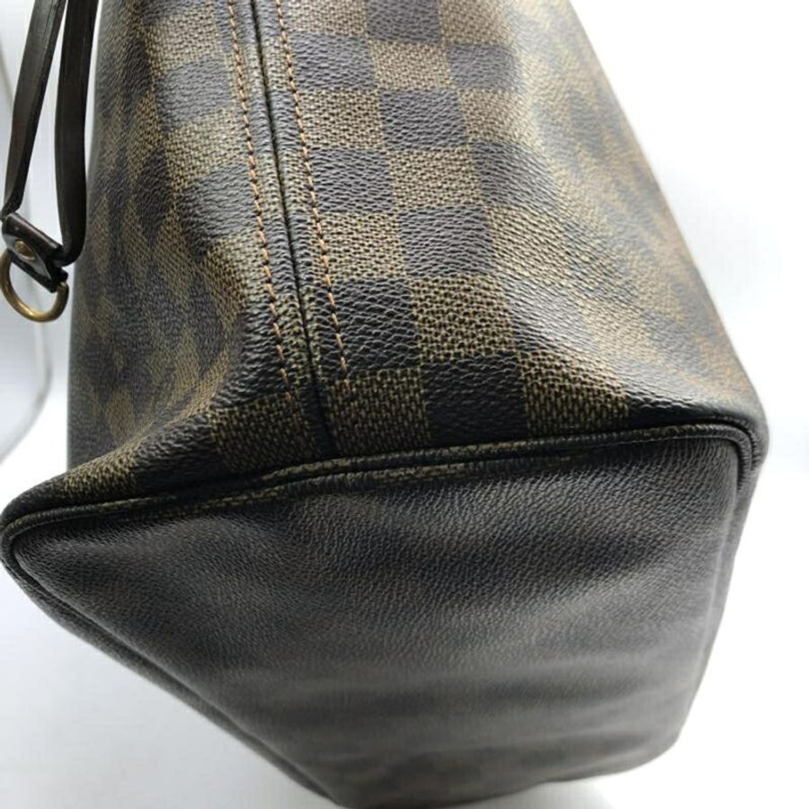 路易威登 Damier Neverfull MM 手提包 N51105 棕色-3