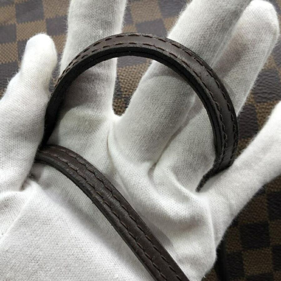 路易威登 Damier Neverfull MM 手提包 N51105 棕色-6