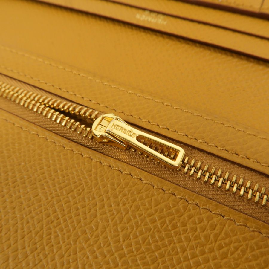 HERMES Epsom皮革Bearn Wallet長錢包Sesame-15