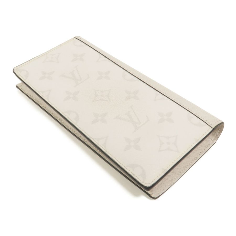 LOUIS VUITTON Monogram/Taiga Brazza長錢包-5