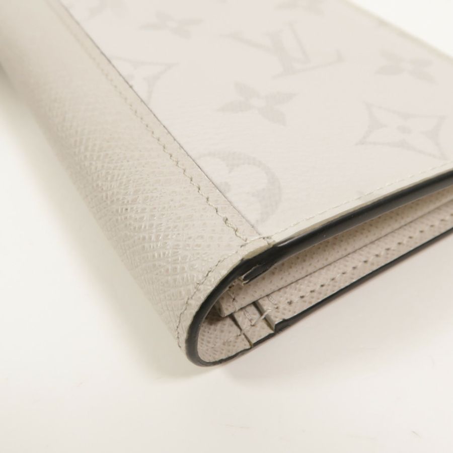 LOUIS VUITTON Monogram/Taiga Brazza長錢包-11