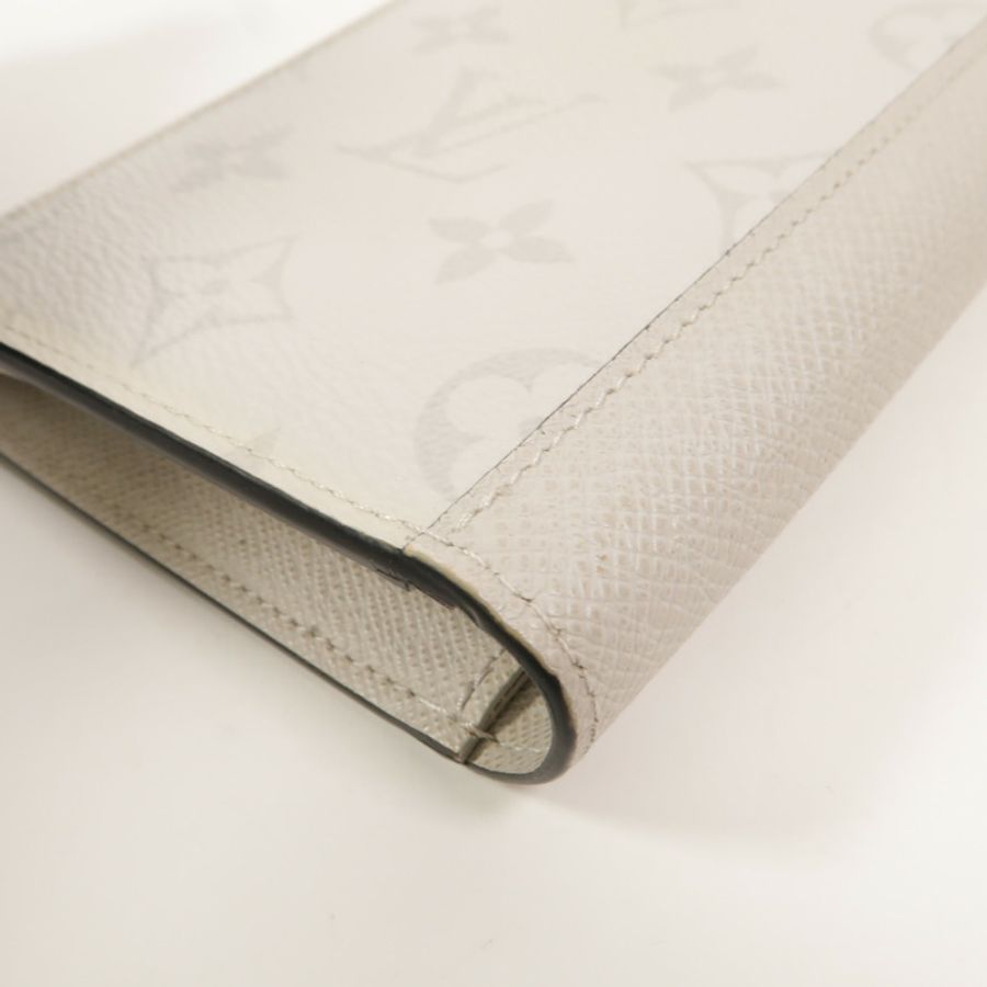 LOUIS VUITTON Monogram/Taiga Brazza長錢包-12
