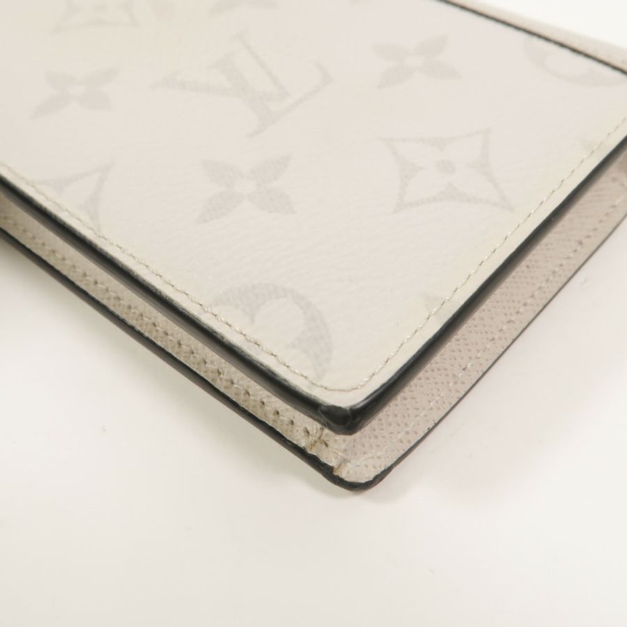 LOUIS VUITTON Monogram/Taiga Brazza長錢包-13