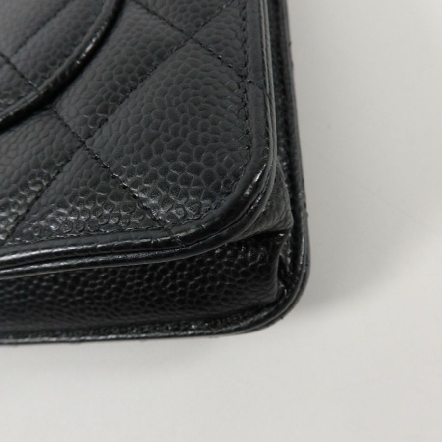 CHANEL 牛皮皮革WOC Wallet On Chain鏈帶肩背袋-10