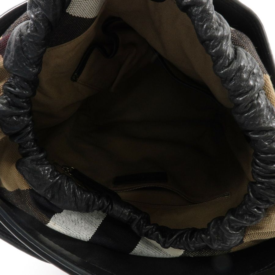 BURBERRY 牛皮皮革Ashby Leather Hobo手挽肩背兩用袋-4