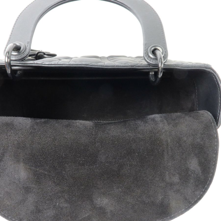 Dior 牛皮皮革Lady Dior Medium手挽肩背兩用袋-4