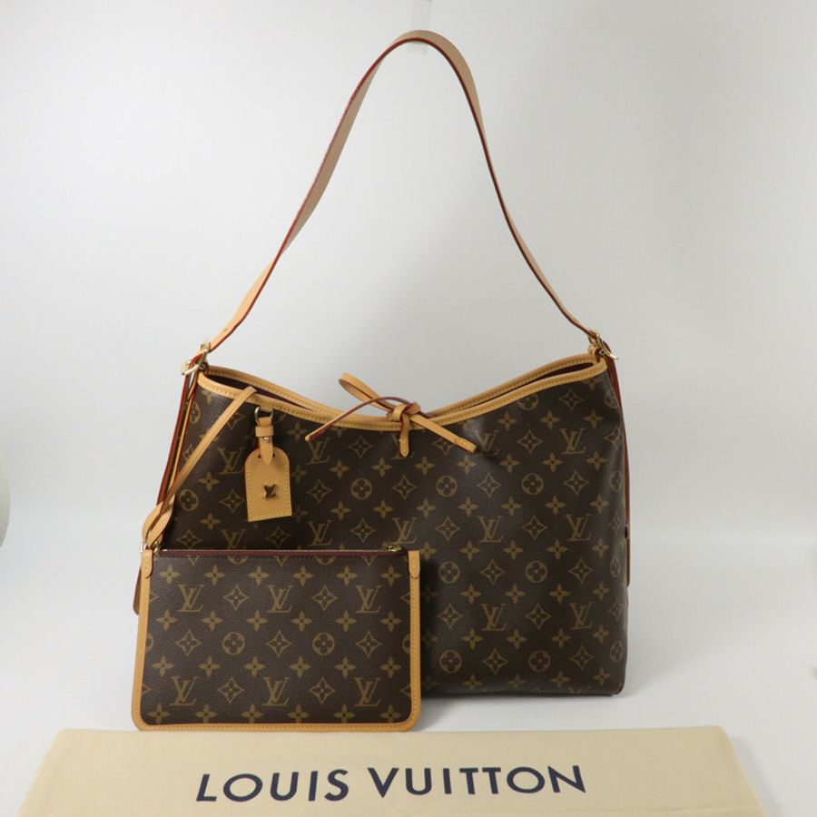 LOUIS VUITTON Monogram Carry All MM肩背袋-8
