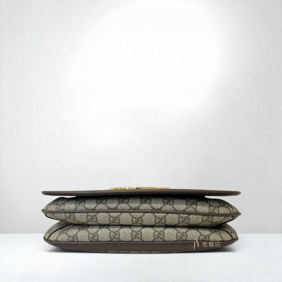JS1541-GUCCI 鳥木色下蓋GG Blondie中型側背包699210-4