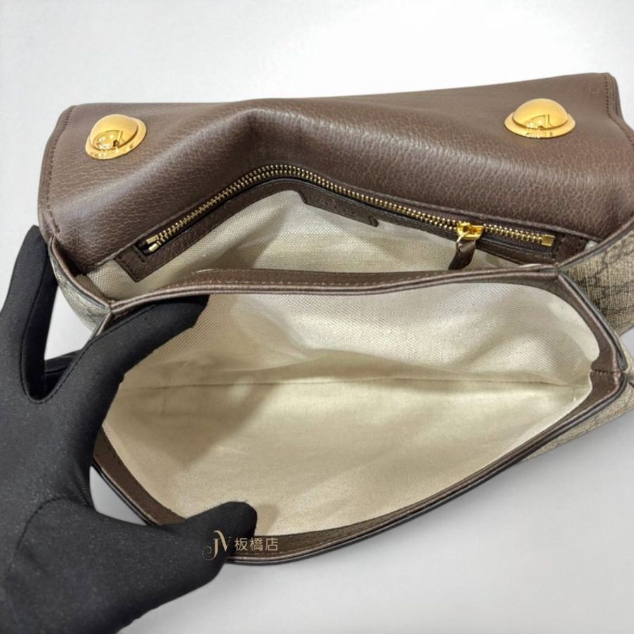JS1541-GUCCI 鳥木色下蓋GG Blondie中型側背包699210-5