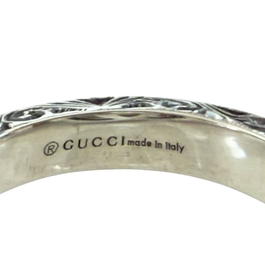 GUCCI GG 純銀 戒指-10