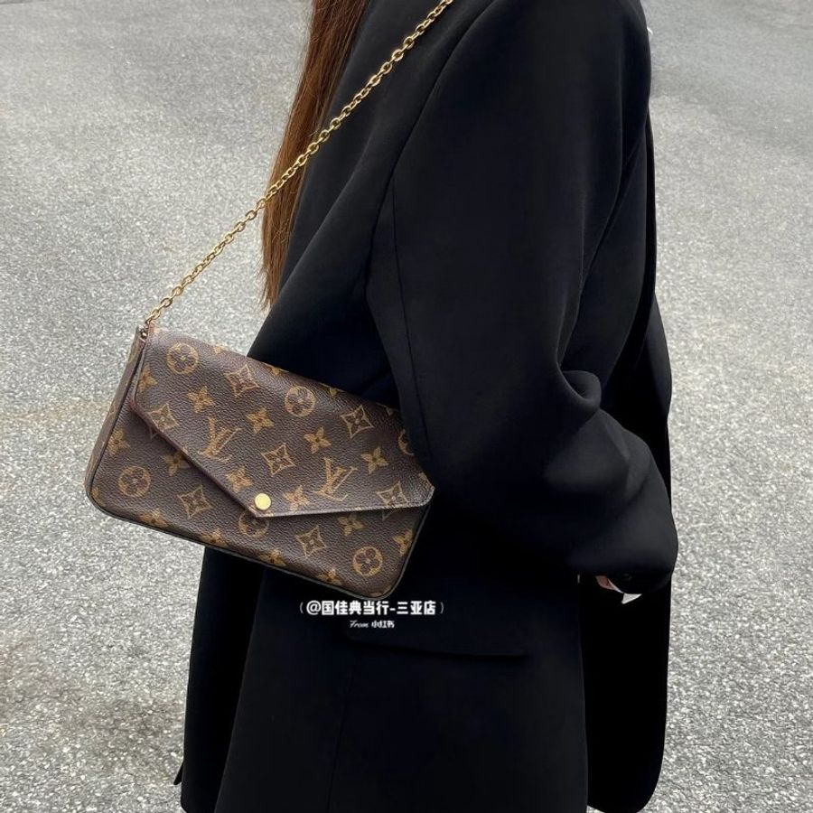 🏷LV 路易威登.Félicie Pochette 三合一 woc M81896-37
