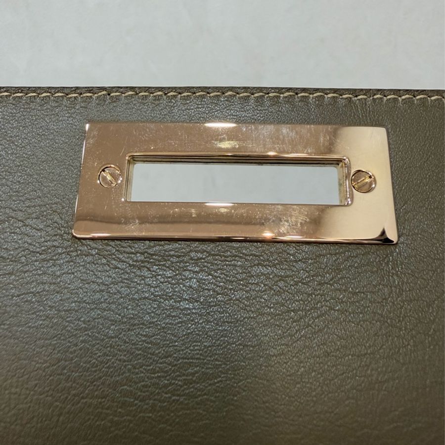 Ferragamo 防潑水帆布橄欖綠牛皮手提斜背包 肩背包 側背包 醫生包 兩用包-18
