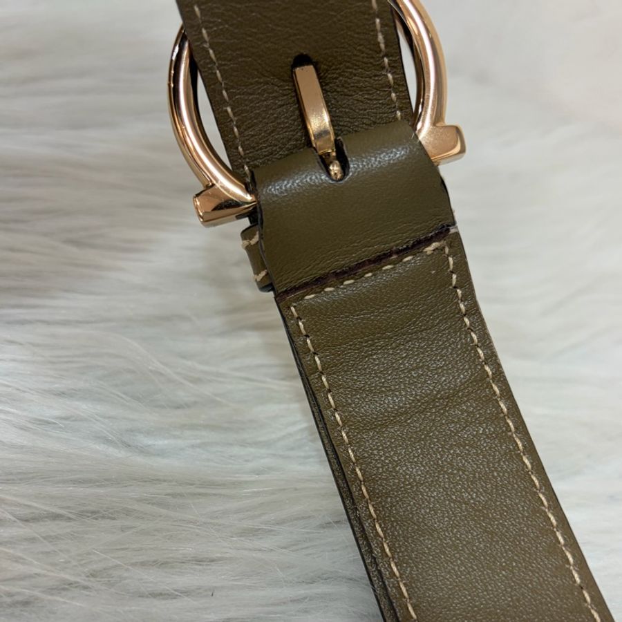 Ferragamo 防潑水帆布橄欖綠牛皮手提斜背包 肩背包 側背包 醫生包 兩用包-63