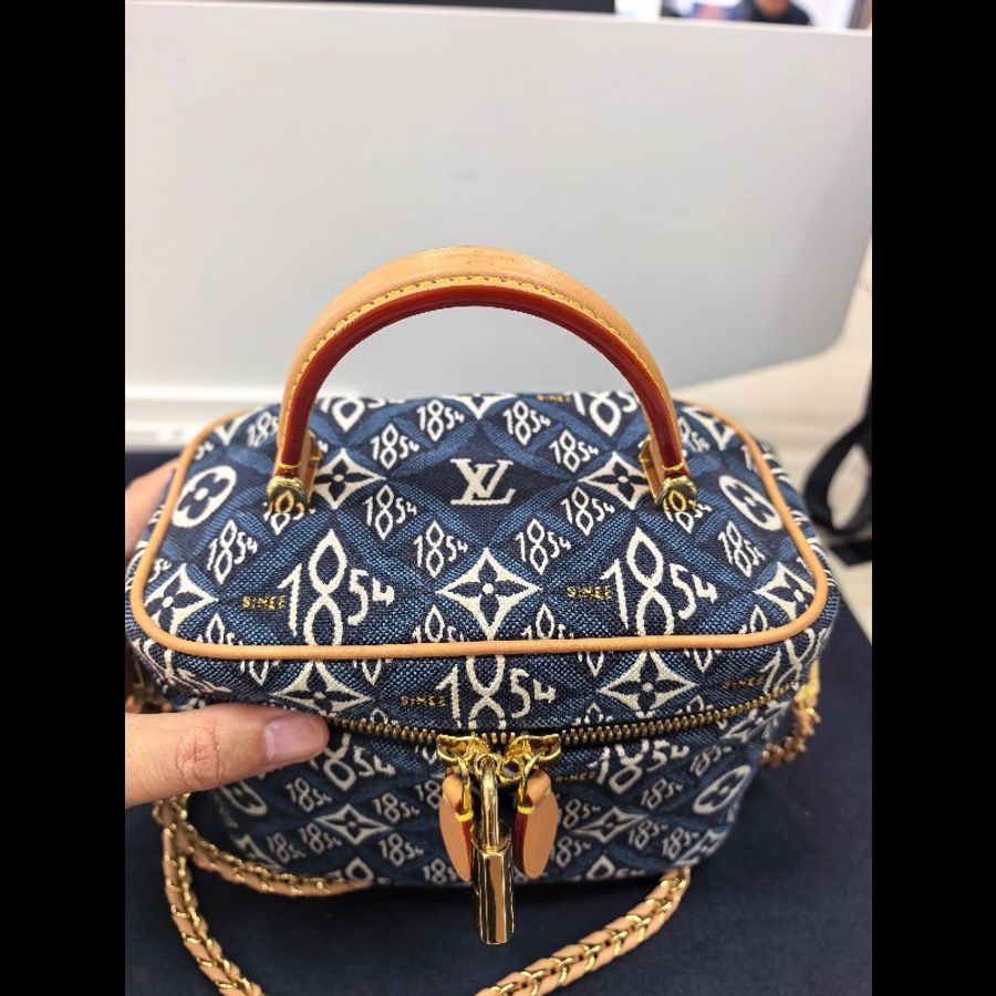lv 路易威登 化粧盒斜挎包 丹寧-3
