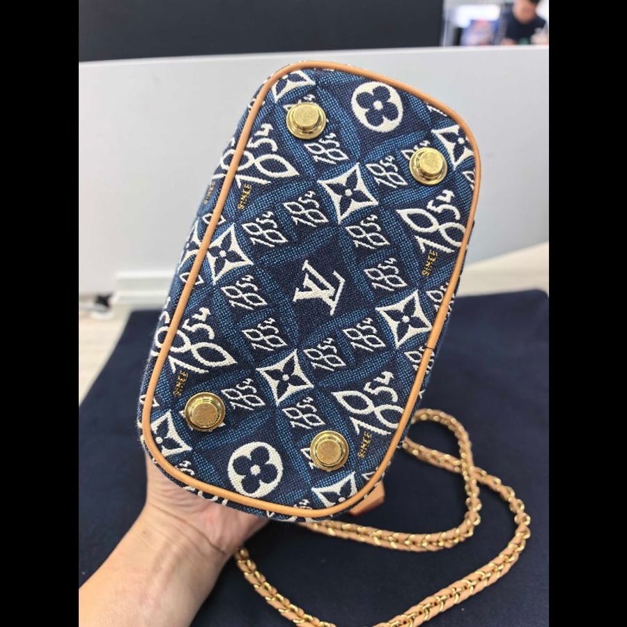 lv 路易威登 化粧盒斜挎包 丹寧-5