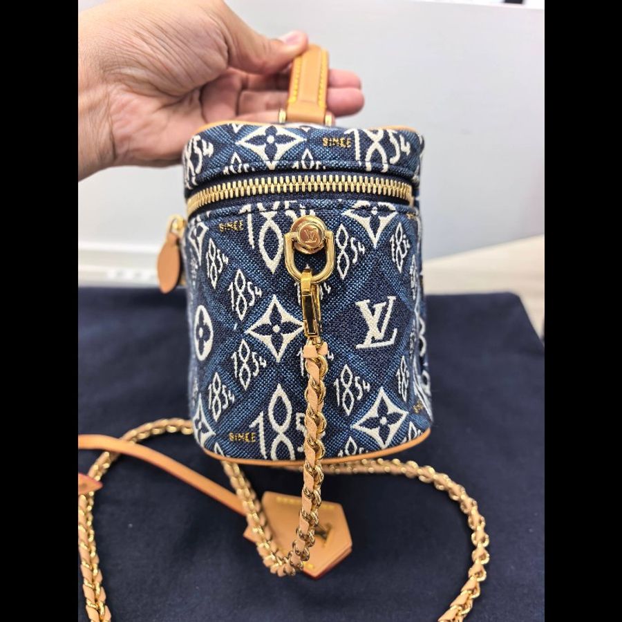lv 路易威登 化粧盒斜挎包 丹寧-7