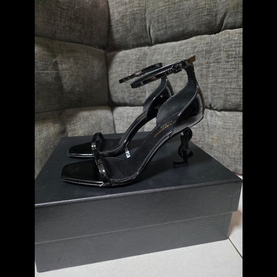 [近新] Saint Laurent YSL Opyum 經典Logo 高跟鞋 36.5-0