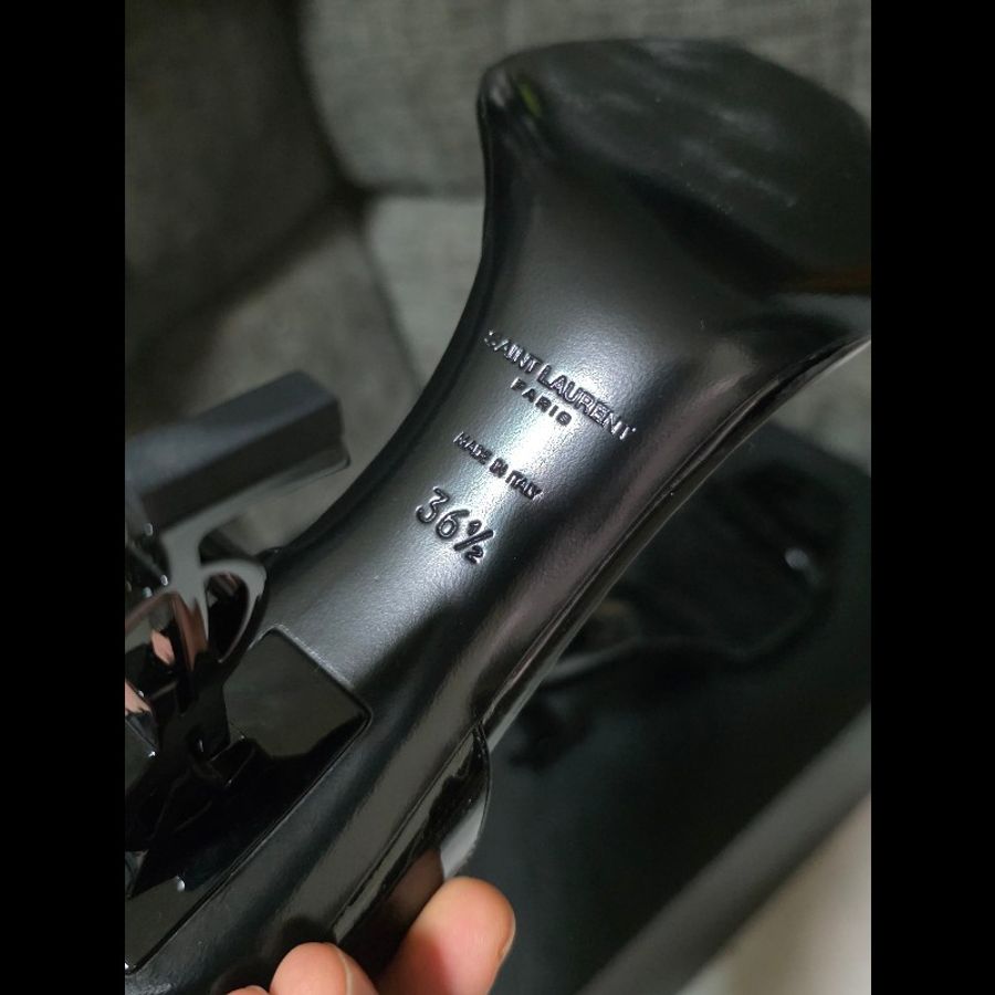 [近新] Saint Laurent YSL Opyum 經典Logo 高跟鞋 36.5-7