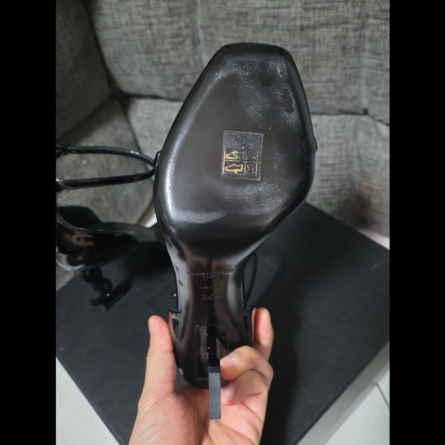 [近新] Saint Laurent YSL Opyum 經典Logo 高跟鞋 36.5-10